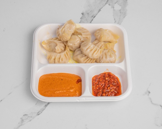 Hand-folded Himalayan momos